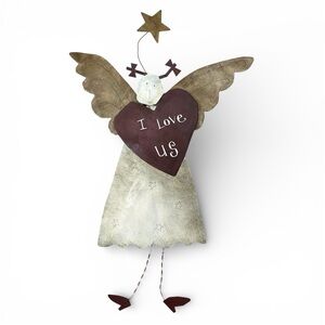 Vtg Rare August Moon I Love Us Metal Tin Angel Karen Good Dan DiPaolo 2003 Lang